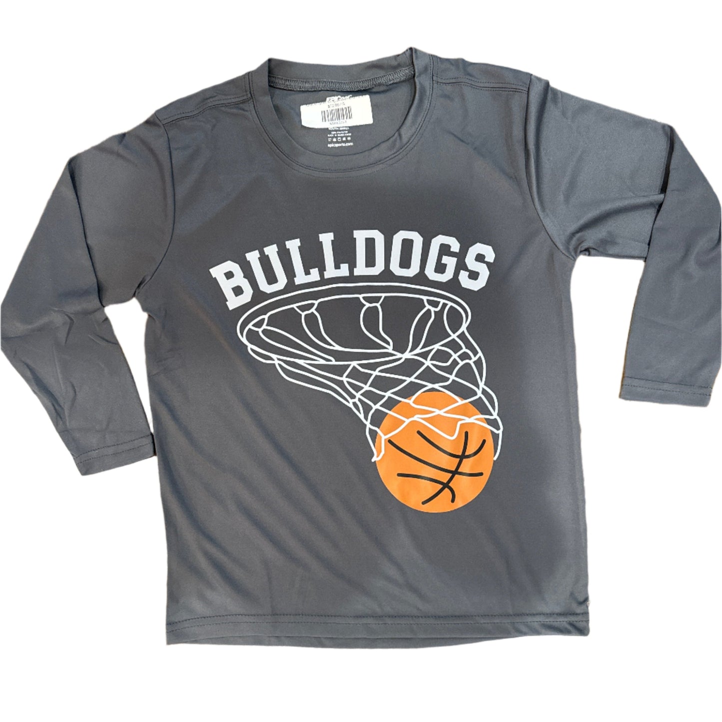 Youth Graphite Long Sleeve Performance