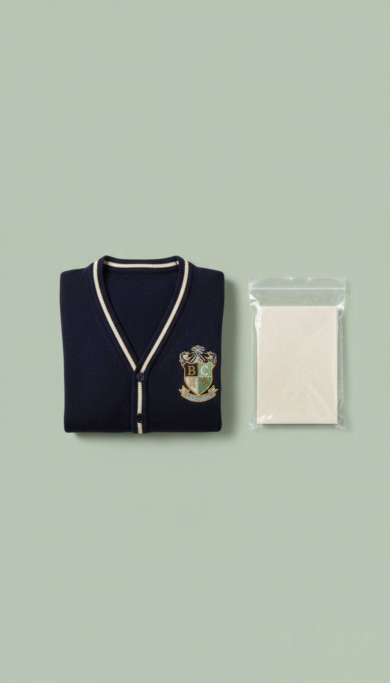 Cotton Blend Crew Sweatshirt