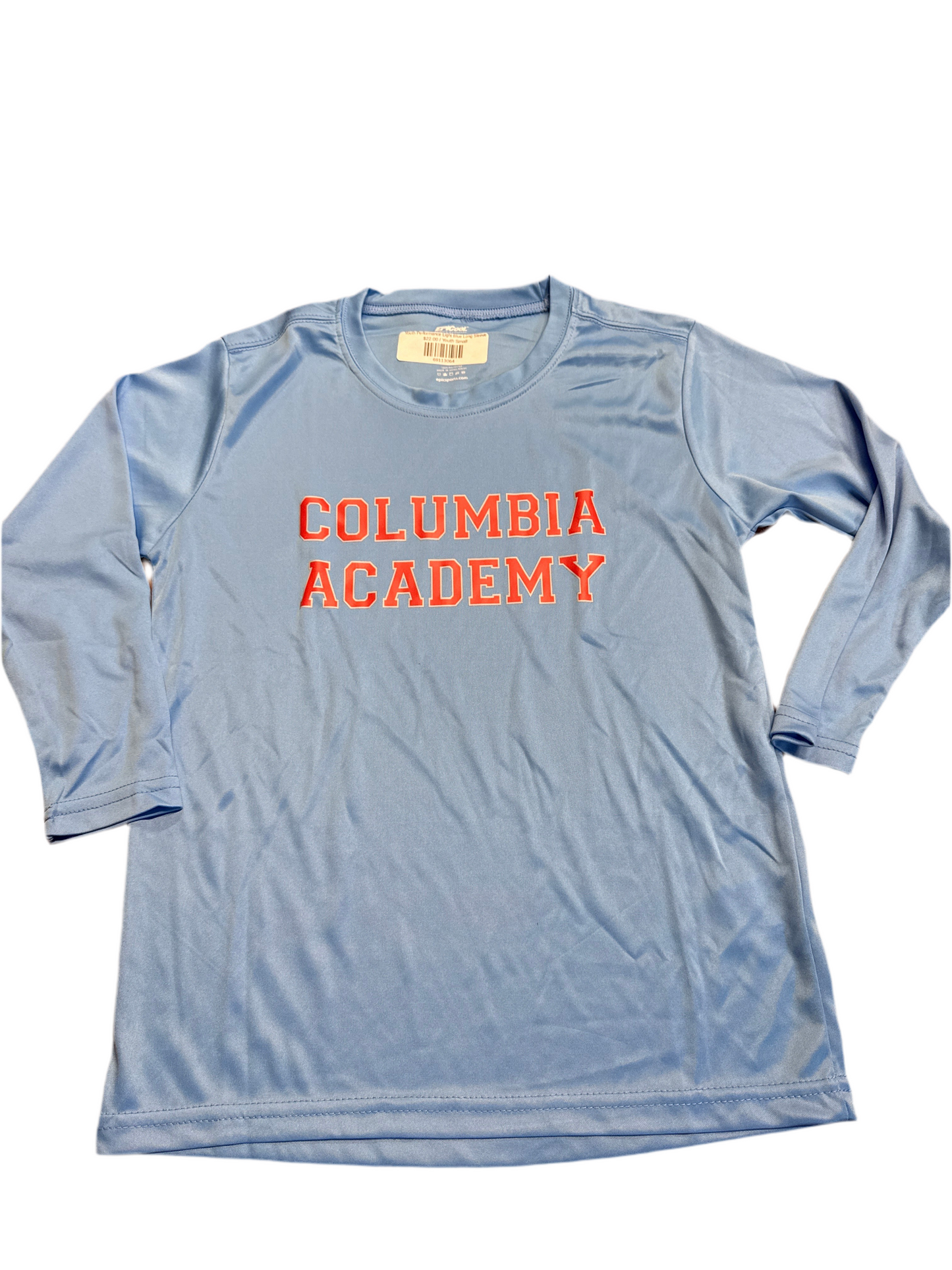 Youth Performance Light Blue Long Sleeve