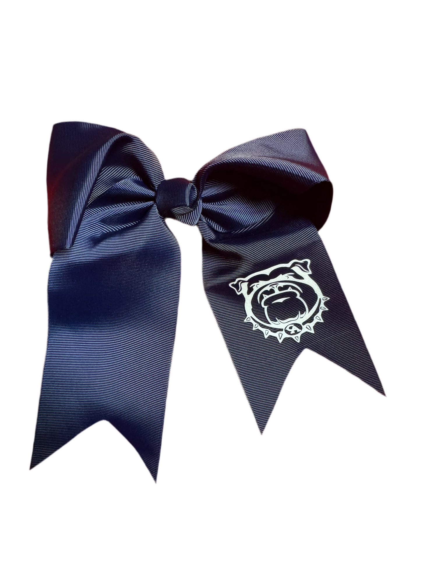 Navy Long Tail Bow with CA Logo or Bulldog Head Logo