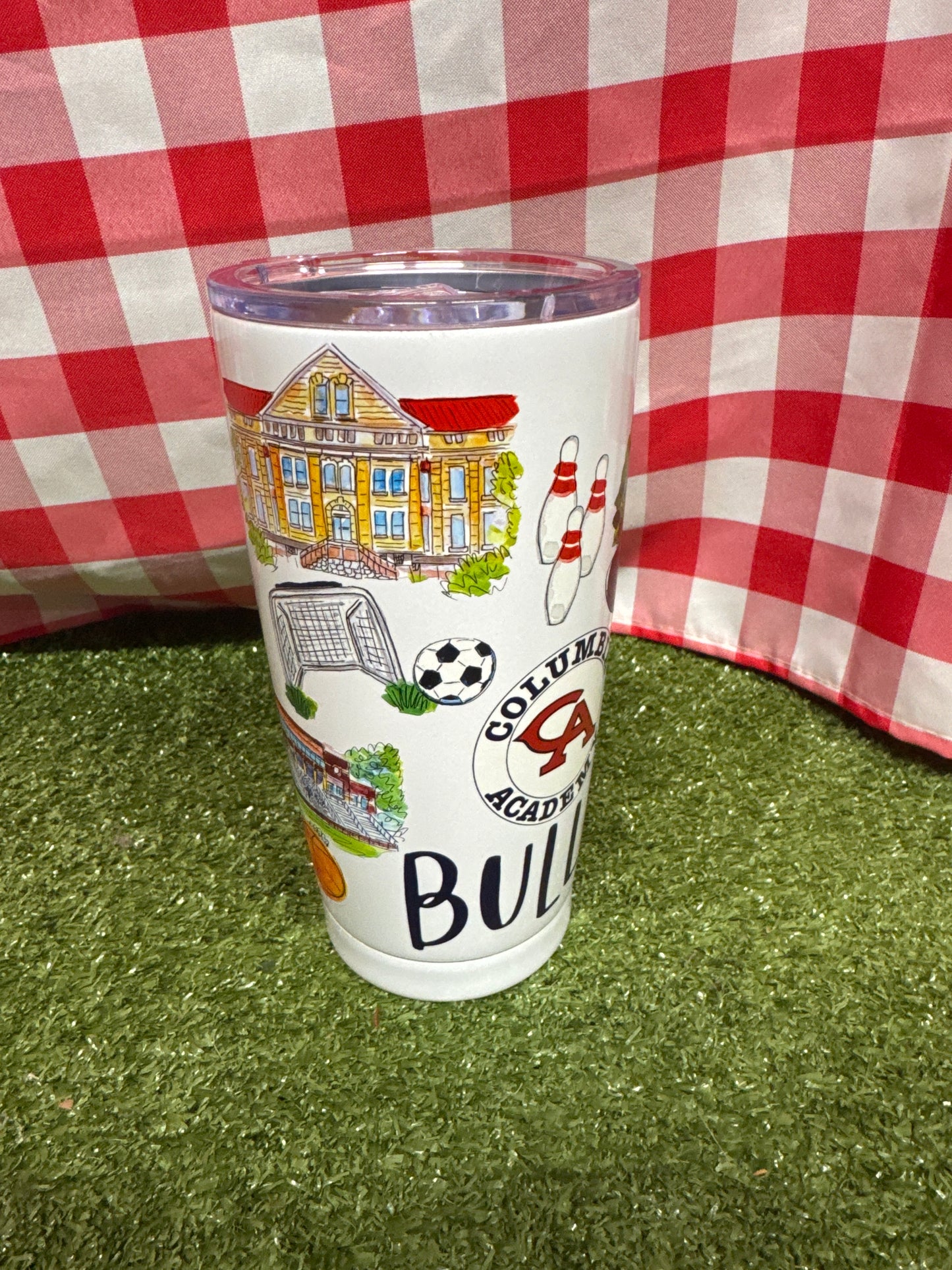 custom Columbia Academy Tumbler