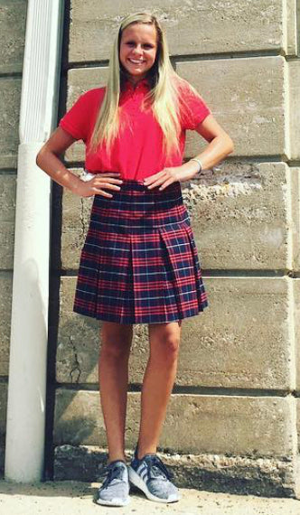 Uniform Girl's Plaid Skirt