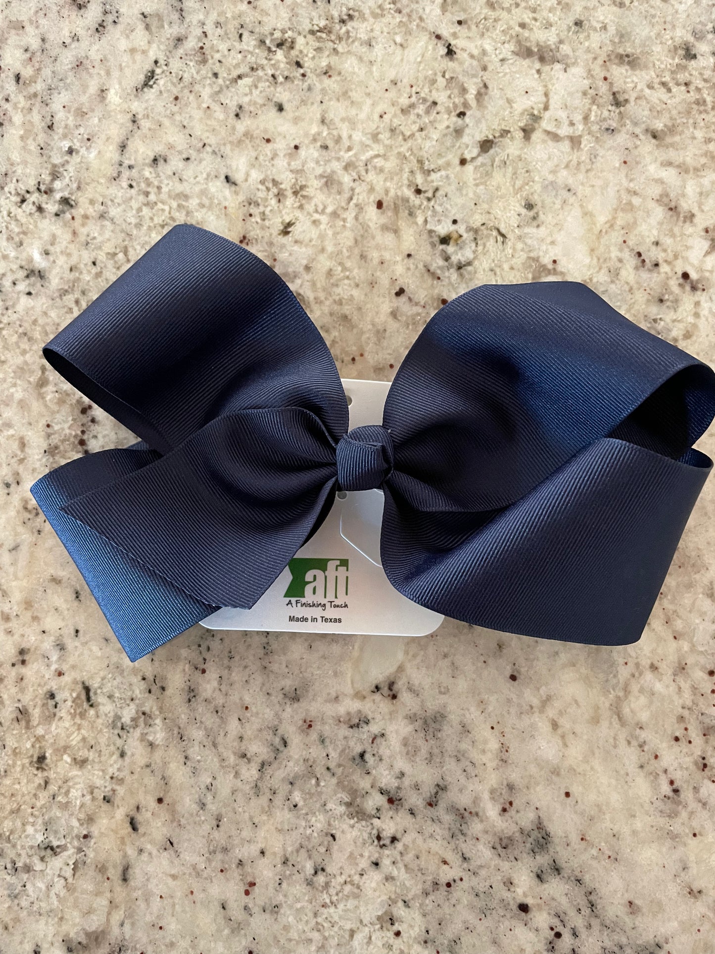 Uniform Large Navy Bow