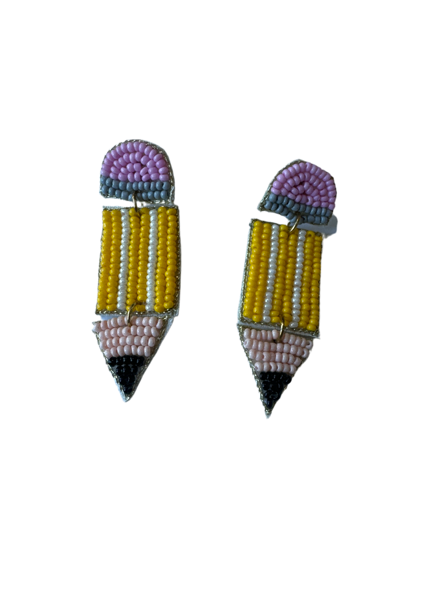 Beaded Pencil Earrings