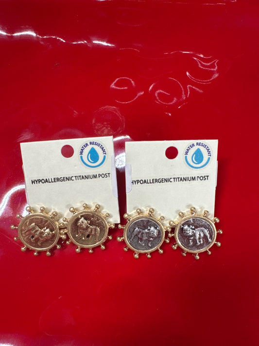 Jewelry | Bulldogs | earrings- ER10397VG