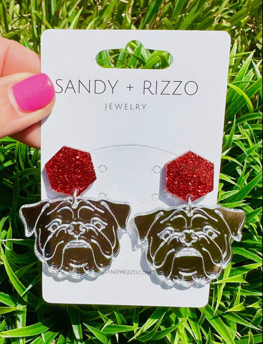 Bulldog Champ Dangle Earrings