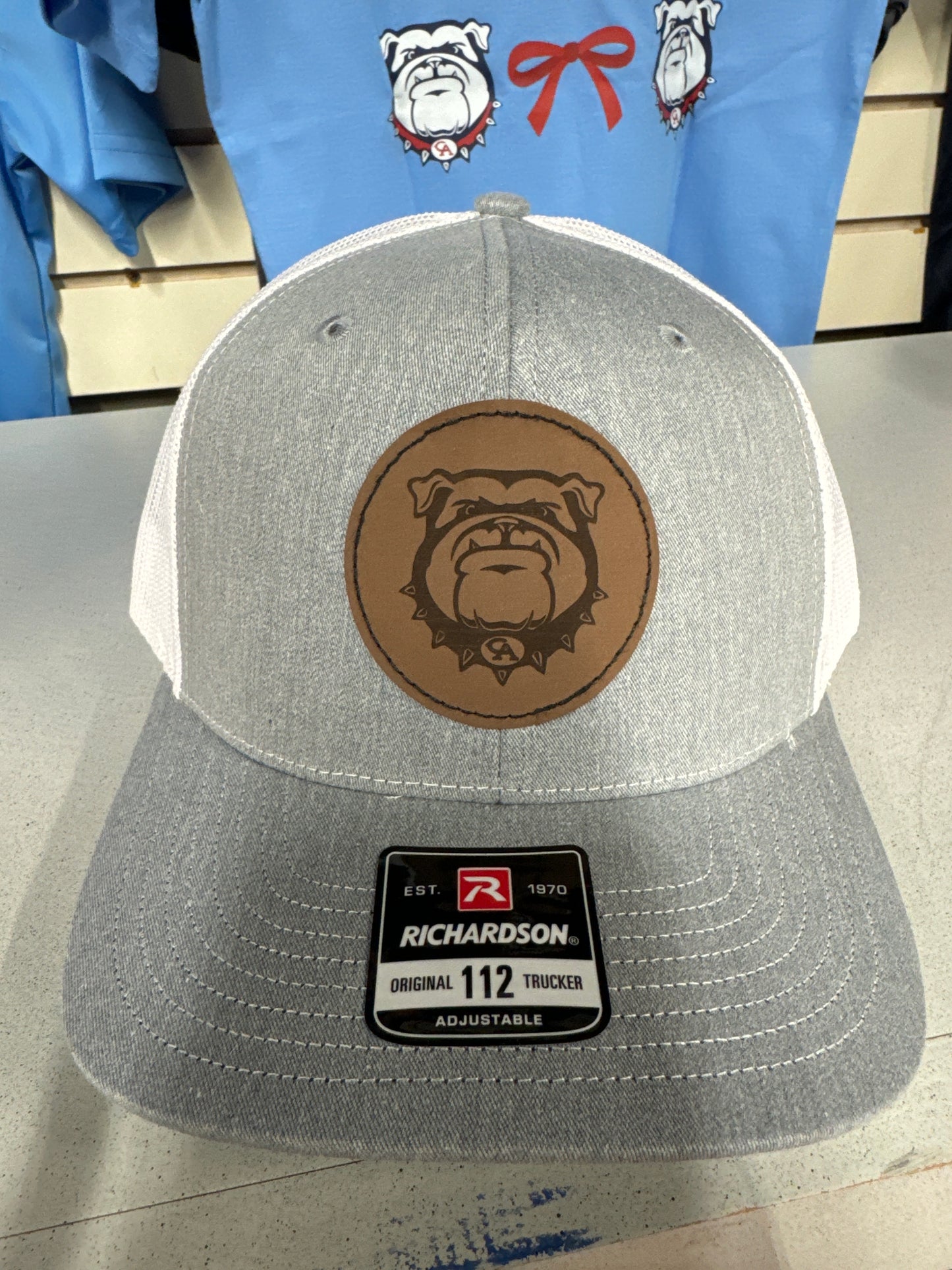 Trucker Hats with Bulldog Leather Patch