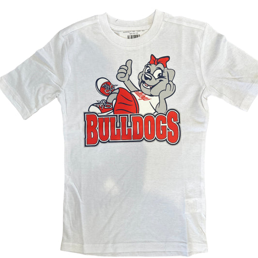 Youth Bulldog in Skirt Tee