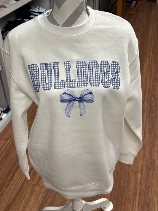 Gingham Bulldogs Crewneck