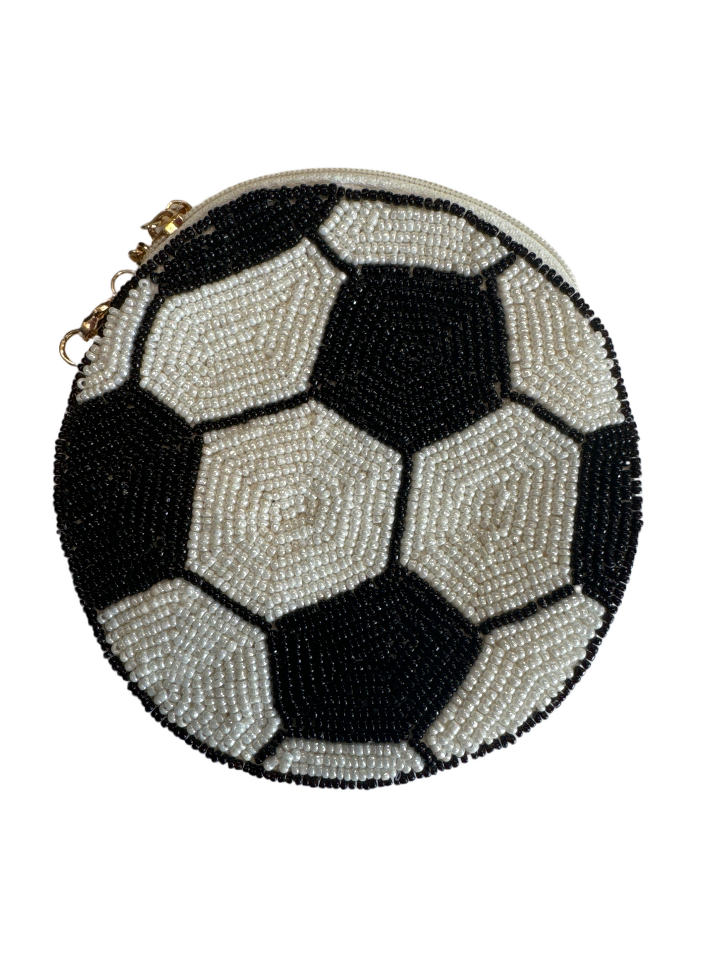 Beaded Sports Coin Pouch