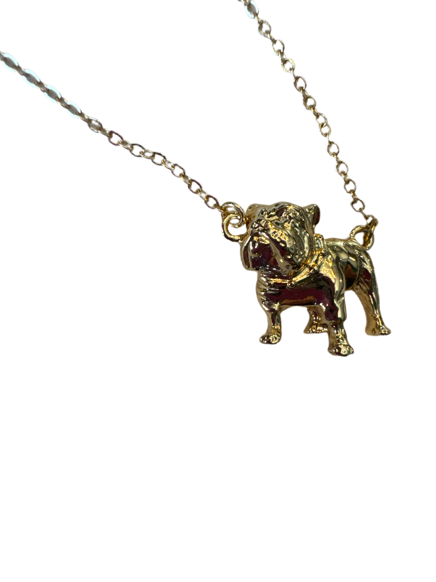 Bulldog Necklace Dainty Chain-Gold