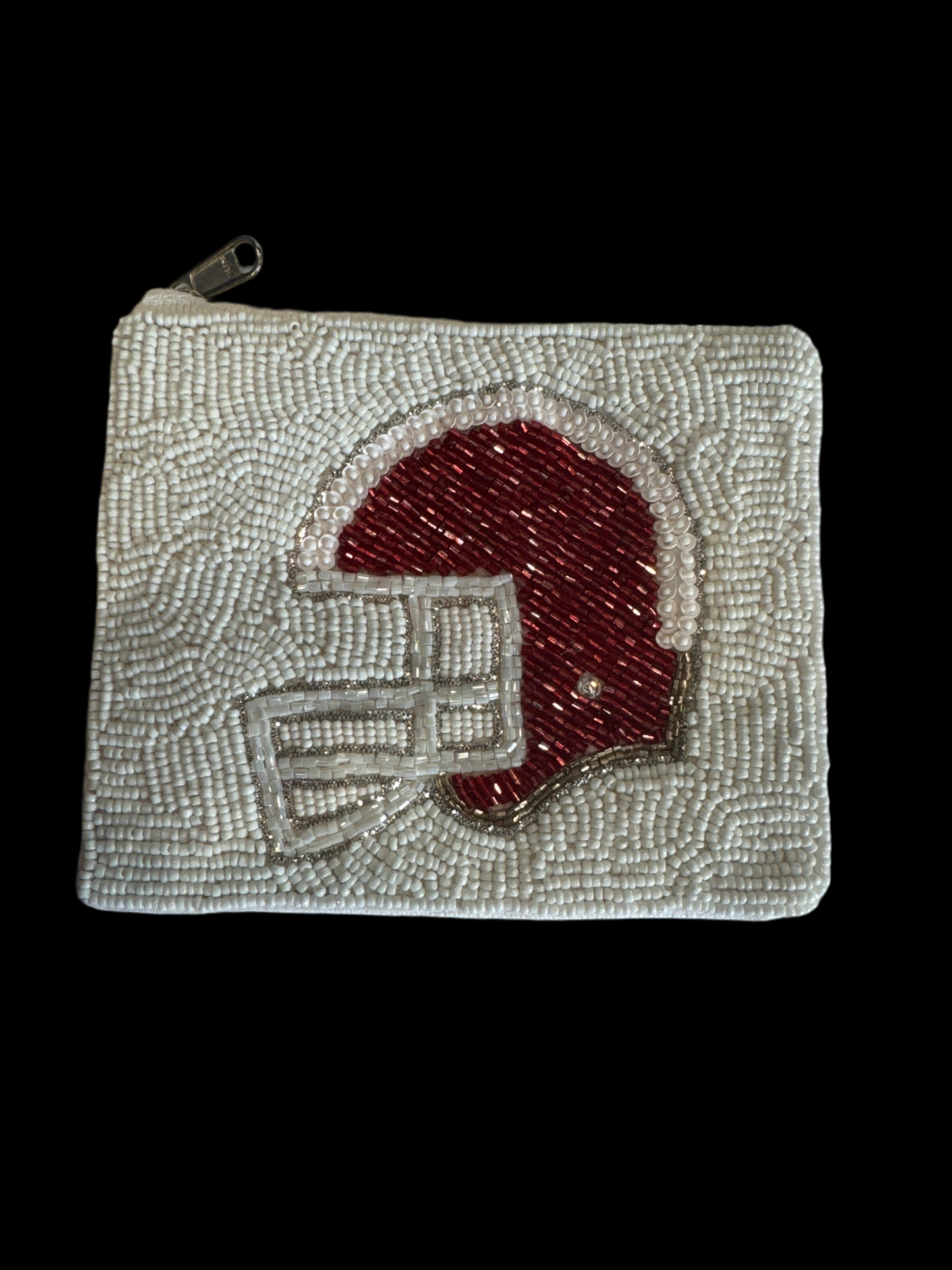 Beaded Sports Coin Pouch