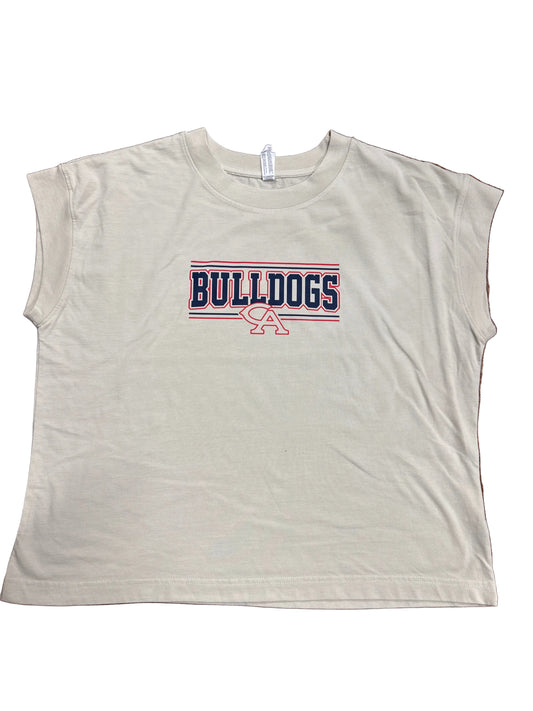 Ladies | Cap Sleeve | Bulldogs | Cream