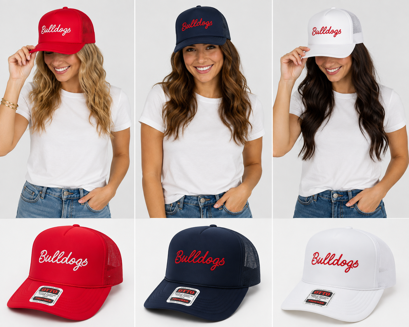 Bulldogs Script Trucker Hat