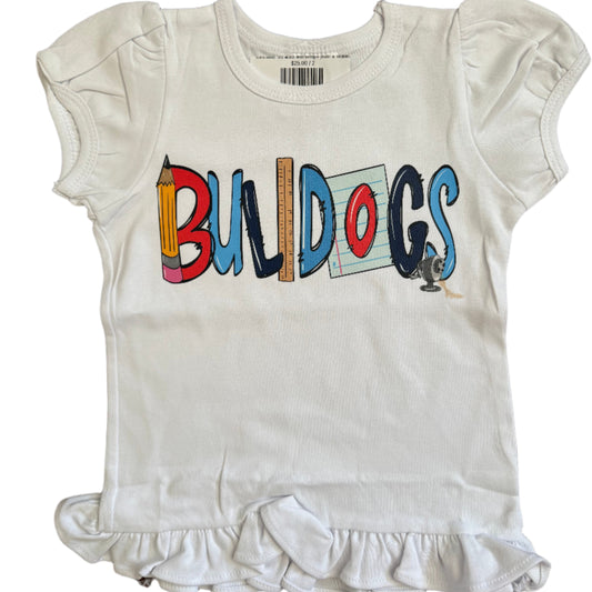 Youth/Toddler White Ruffle Tee