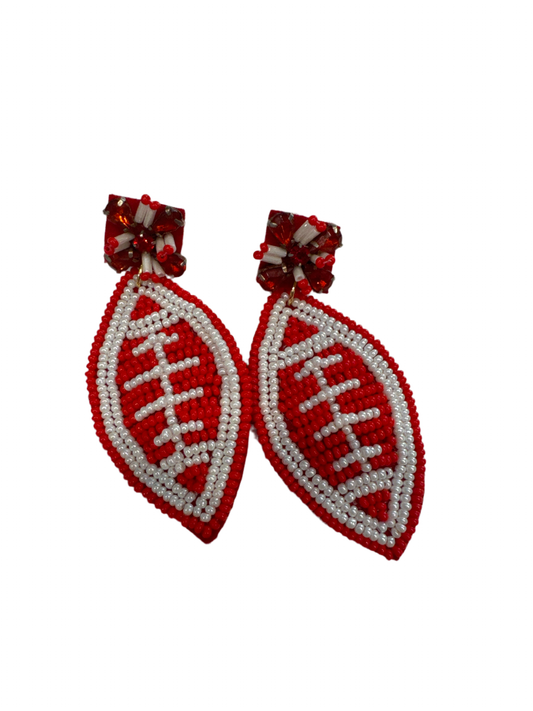 Game Day Football Earrings