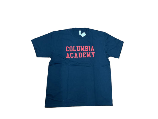 Adult | Navy T-shirt | Columbia Academy Red
