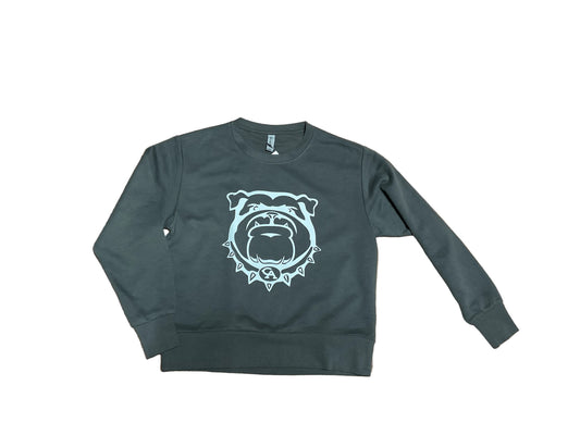 Adult | Crewneck | Metal | Bulldog Face