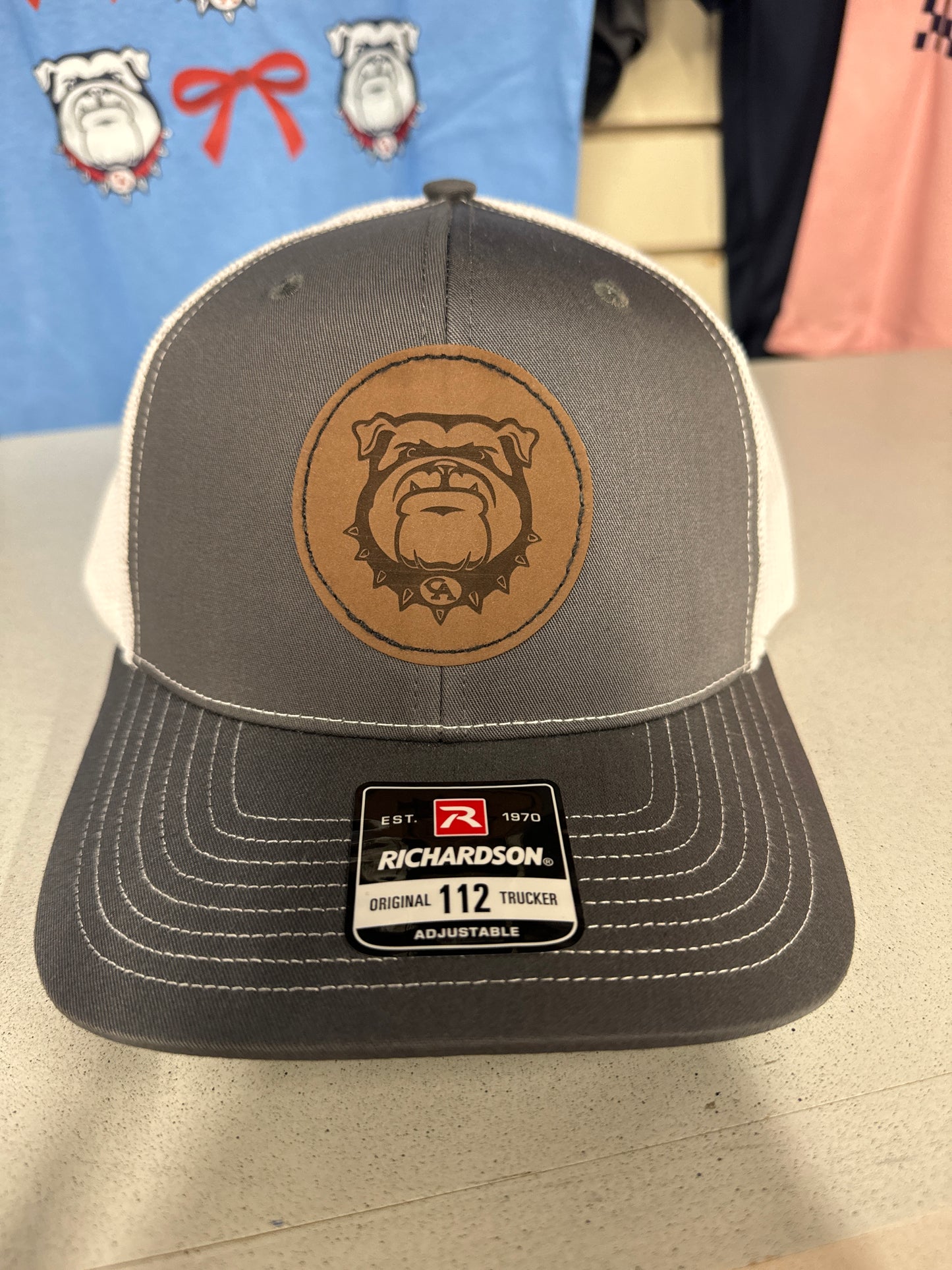 Trucker Hats with Bulldog Leather Patch