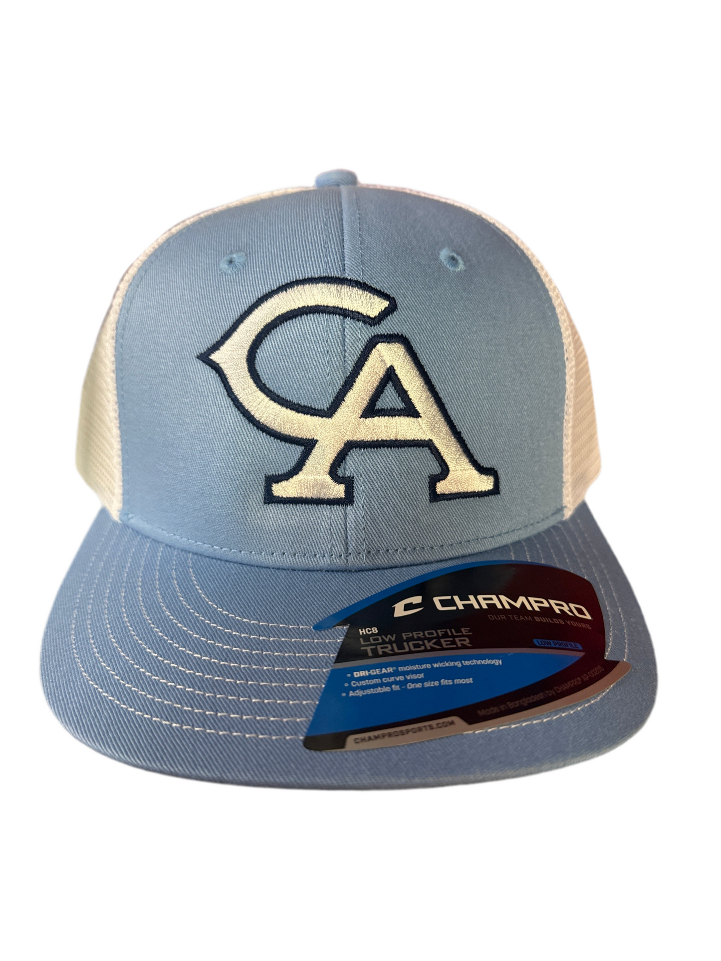 Lt. Blue/Wh Trucker Hat- CA logo