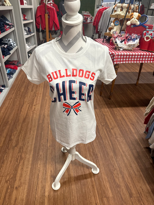 Bulldogs Cheer Bow T-shirt