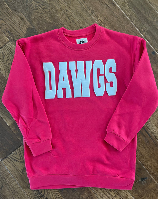Puff Letter DAWGS Sweatshirt