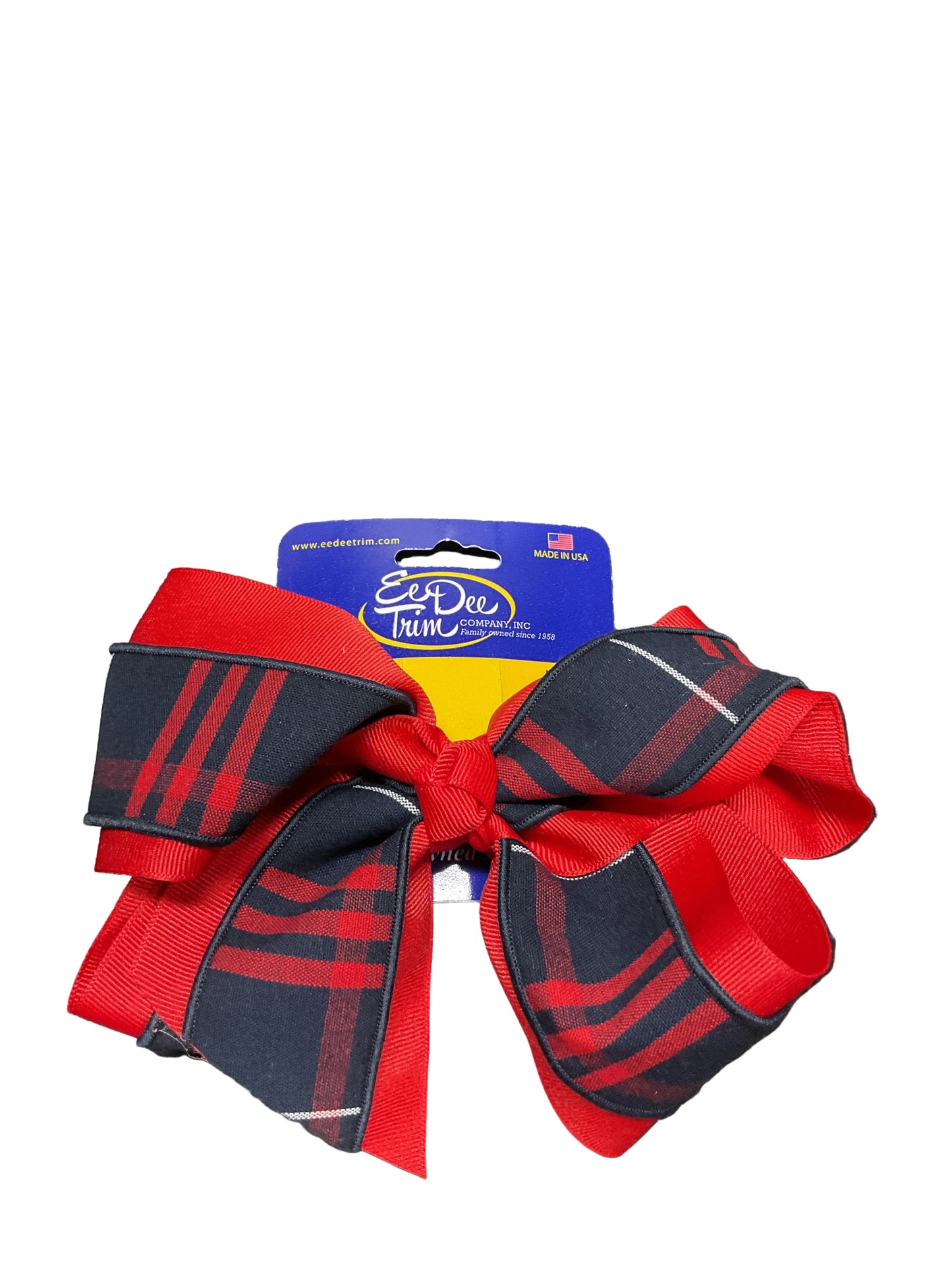 Jumbo Plaid and Red Bow FBE316