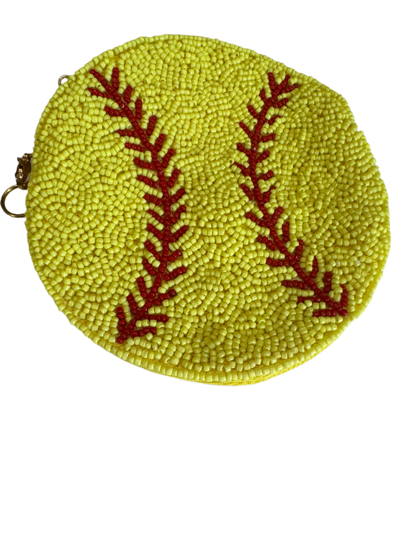 Beaded Sports Coin Pouch