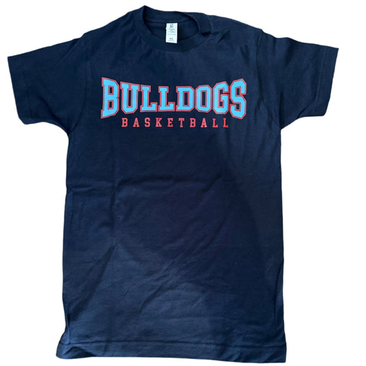 Adult Navy Bulldogs Basketball Tee