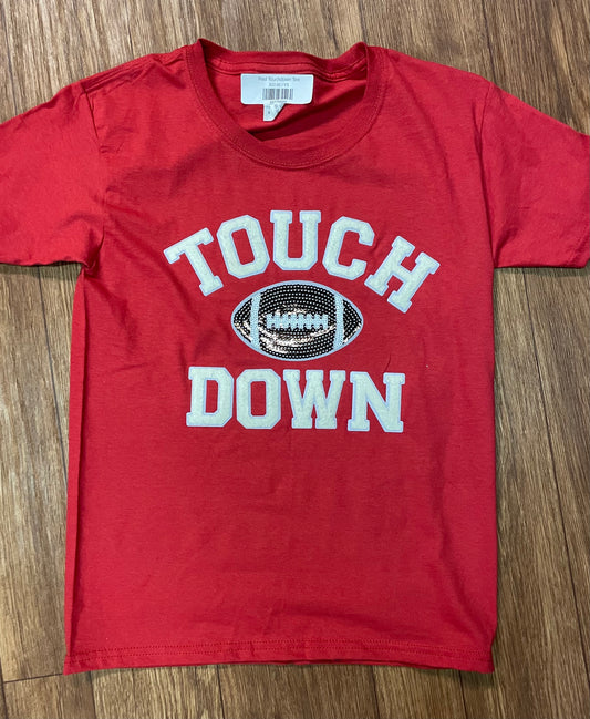 Red Touchdown Tee