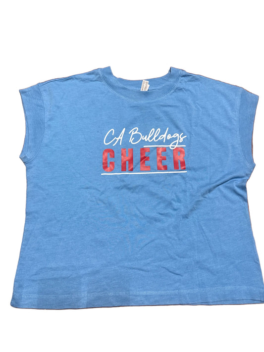 Ladies | Cap Sleeve | Blue/Cheer