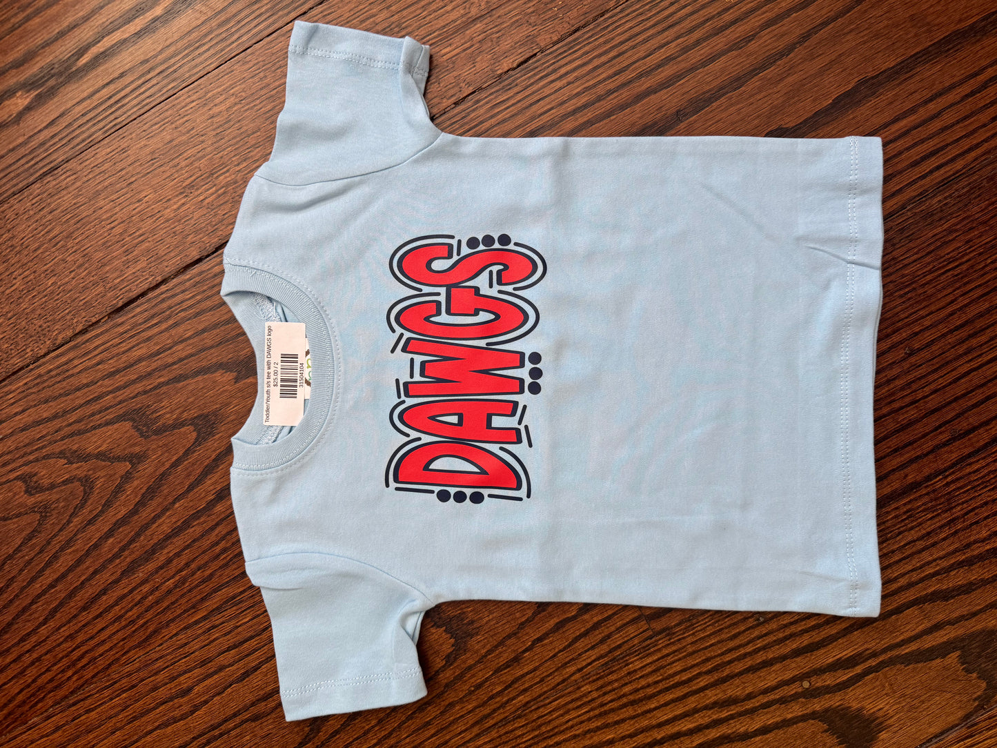 Toddler/Youth s/s tee with DAWGS logo