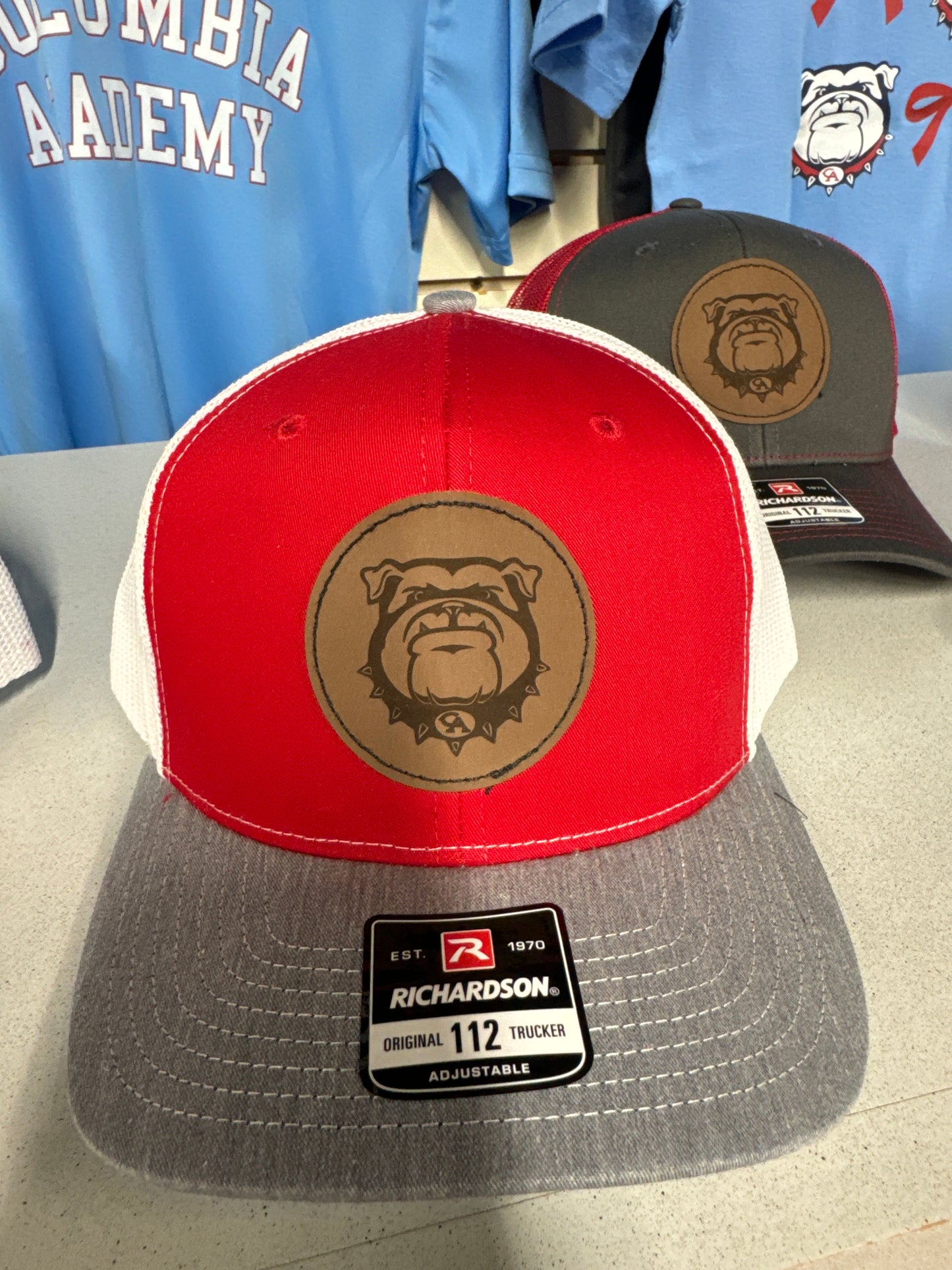 Trucker Hats with Bulldog Leather Patch