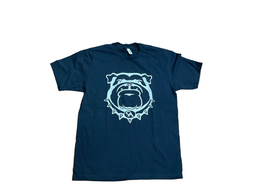Adult | Navy T-shirt | Wh. Bulldogs head