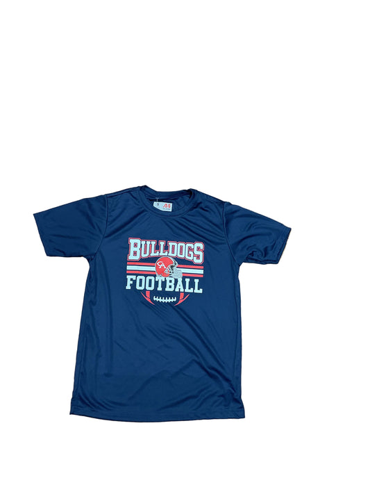 Bulldogs Football | Youth | Navy Performance Tee