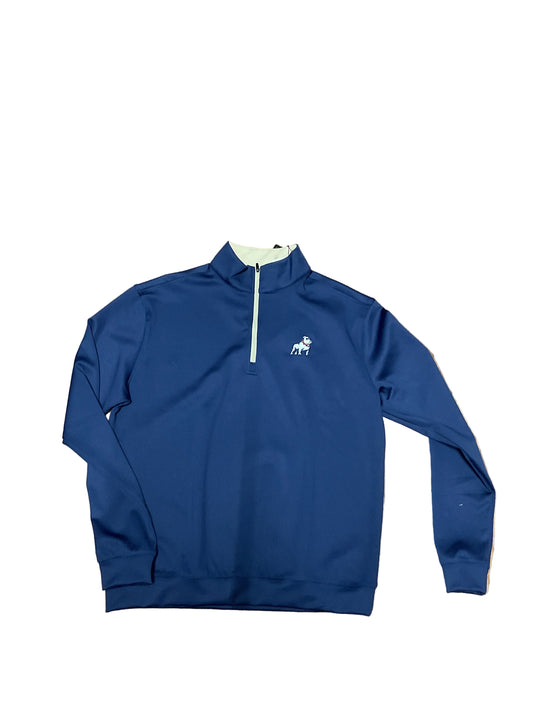 Adult | Navy embroidered 1/4 zip