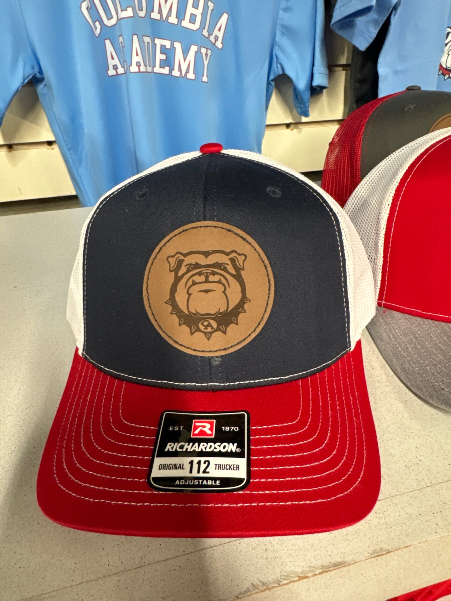 Trucker Hats with Bulldog Leather Patch