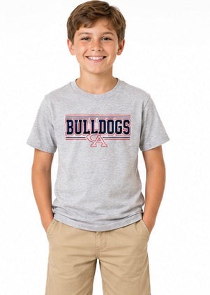 Youth | T-shirt | Gray- Bullldogs