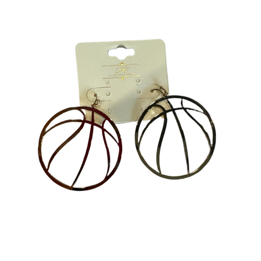 Gold Sports Dangle Earring