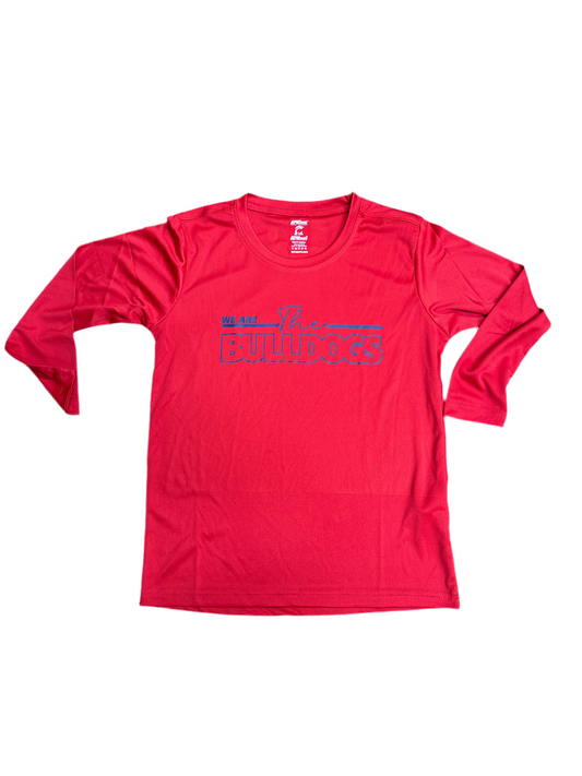 Youth Long Sleeve Red Performance