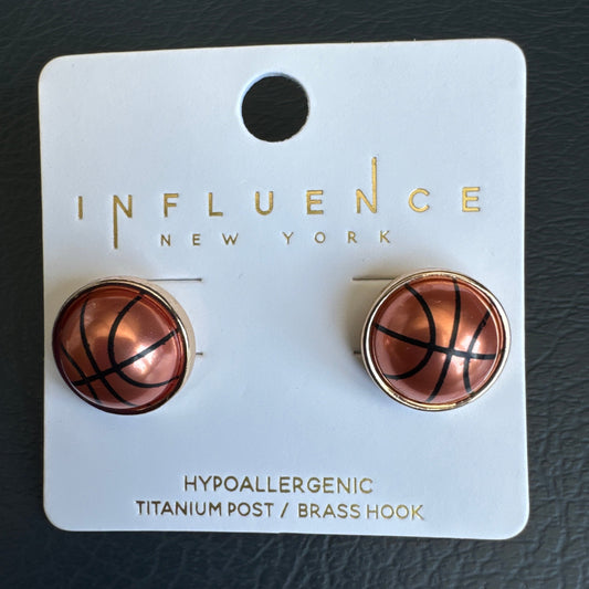 Sports Ball Stud Earrings