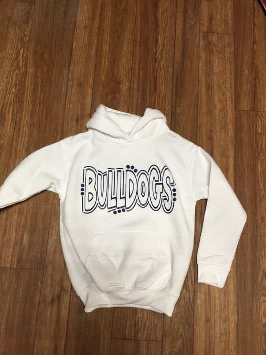 Youth White Hoodie Sweatshirt