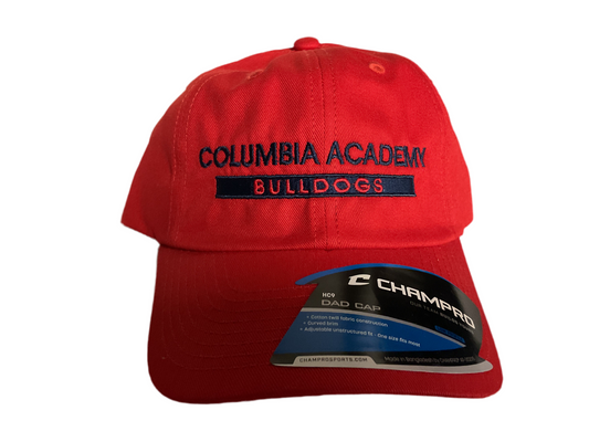 Red Fitted Hat with CA design