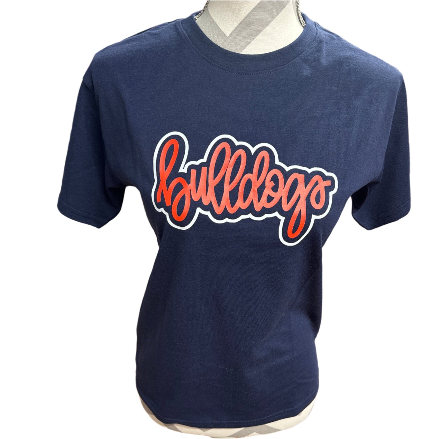 Adult Bulldogs Script Tee