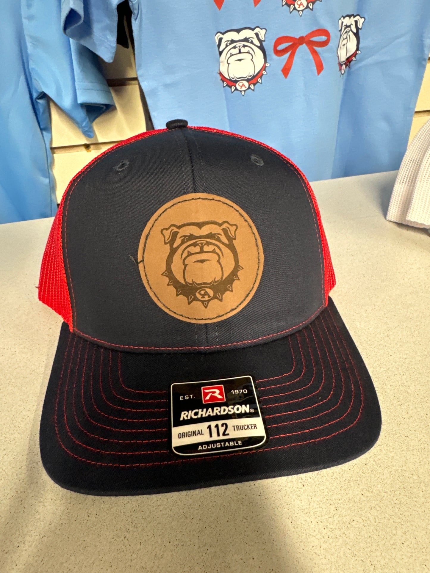 Trucker Hats with Bulldog Leather Patch