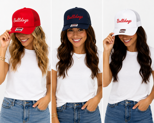 Bulldogs Script Trucker Hat
