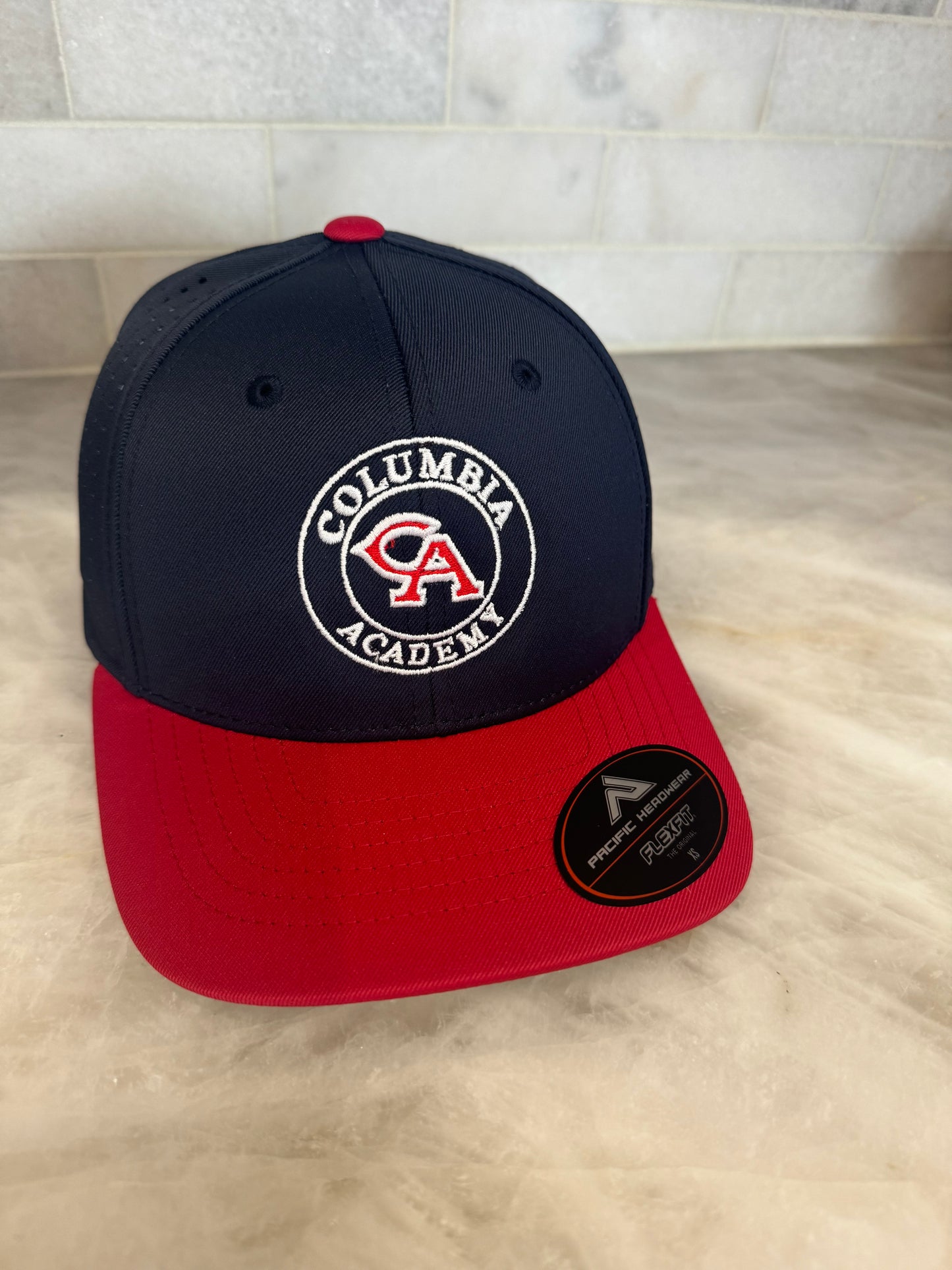 Navy/red fitted youth/Toddler Hat