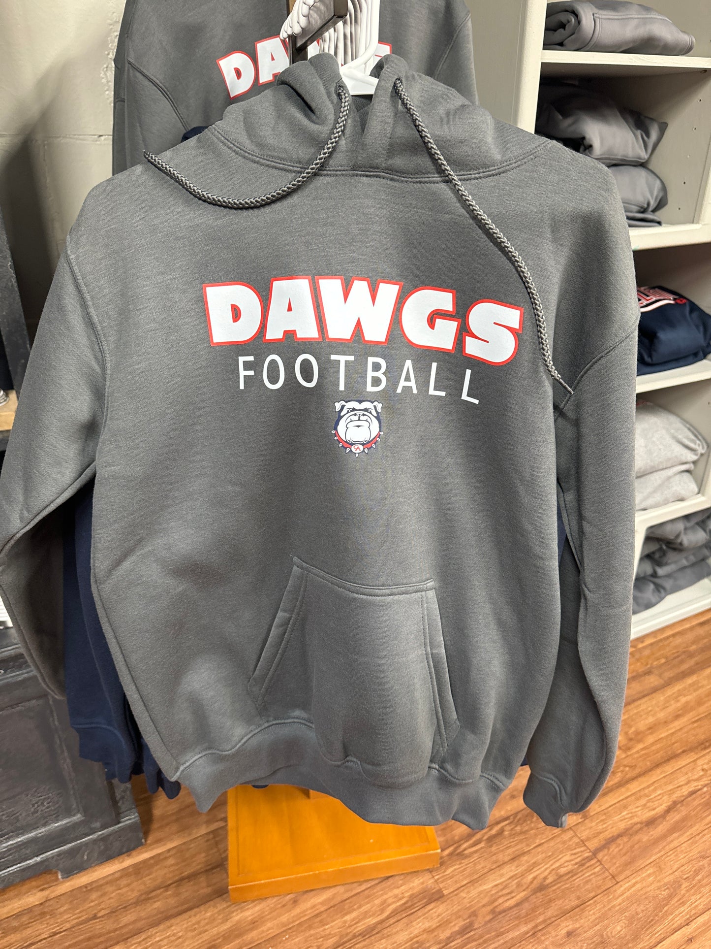 Dawgs Football Adult Hooded Sweatshirt