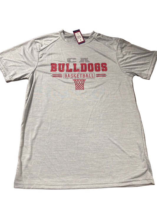 Adult | Performance Tee | Silver CA Basketball