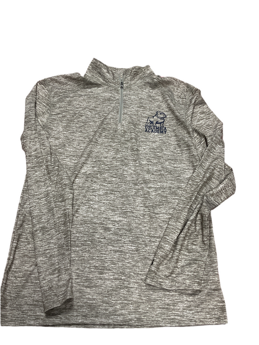 Adult 1/4 Zip Pullover-Silver